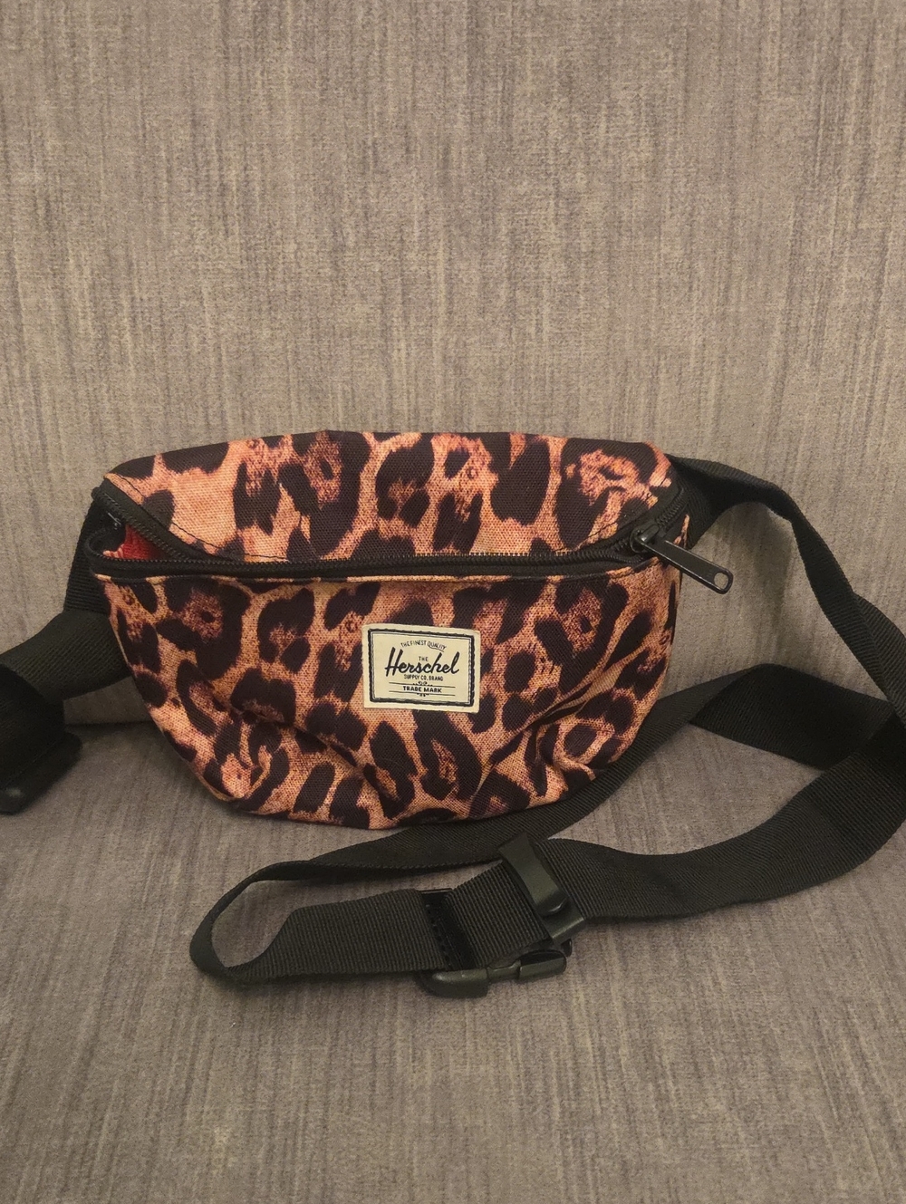 Herschel Supply Company Leopard Print Crossbody Waist Pack - Brown & Black